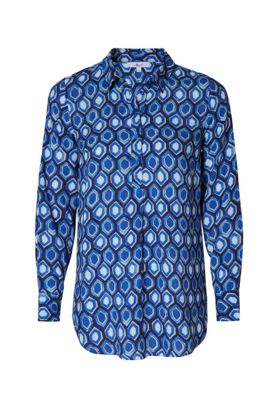 CLOTHING Miss Etam | Blouse Print Blauw