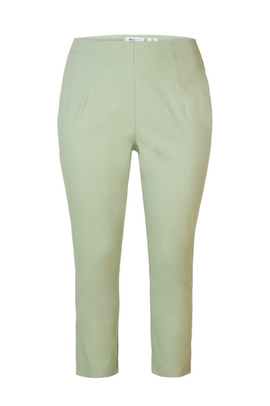 PLUS Miss Etam | Broek 'Belle' 7/8 Groen