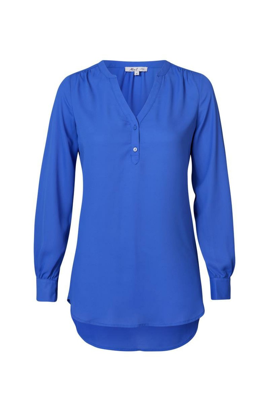 CLOTHING Miss Etam | Blouse Lange Mouw Blauw