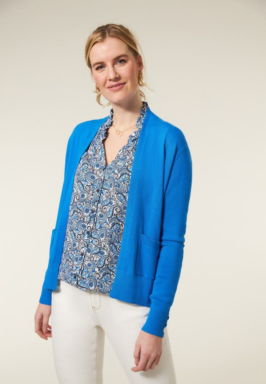 CLOTHING Miss Etam | Vest Kort Blauw