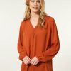 CLOTHING Miss Etam | Blouse Knoop Bruin