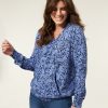 CLOTHING Miss Etam | Blouse Print Blauw