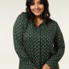 PLUS Miss Etam | Blouse Print Groen