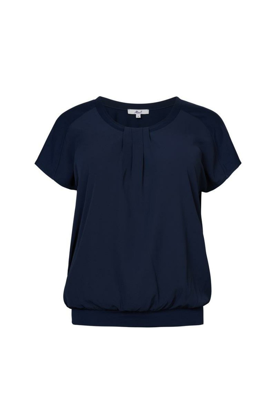 PLUS Miss Etam | Top Korte Mouw Blauw