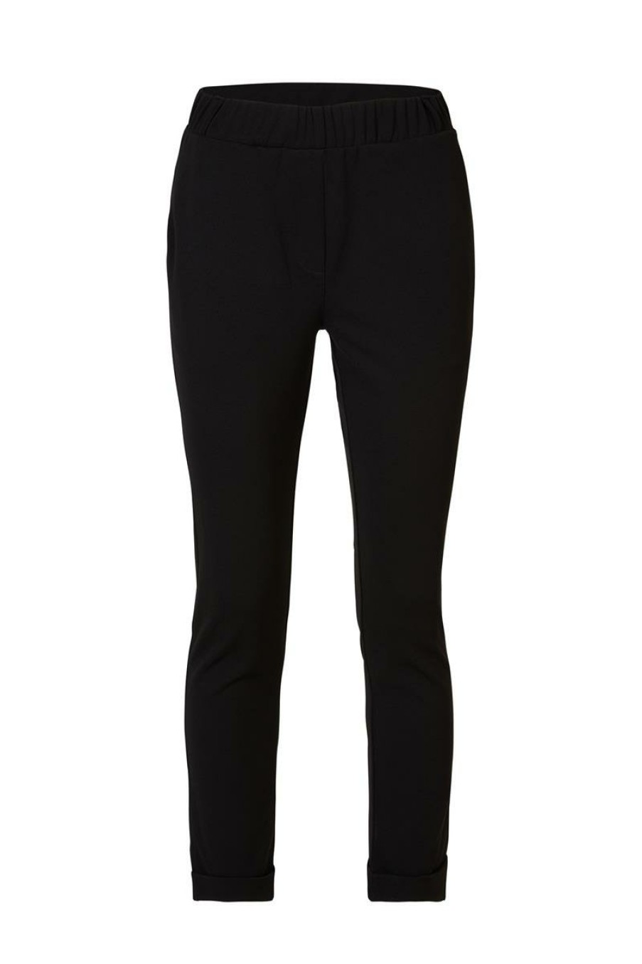 CLOTHING Miss Etam | Broek 'Janine' Scuba 7/8 Zwart