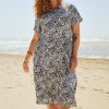 PLUS Miss Etam | Jurk 'Fiona' Print Naturel