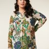 PLUS Miss Etam | Tuniek Print Naturel