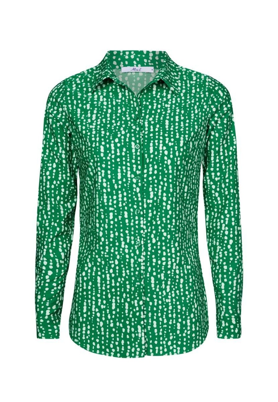 CLOTHING Miss Etam | Blouse Travel Print Groen