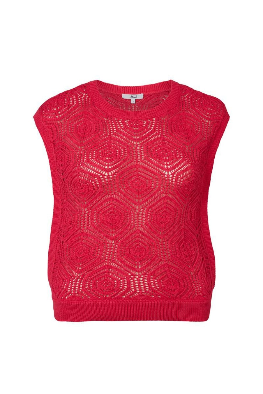 PLUS Miss Etam | Top Crochet Roze