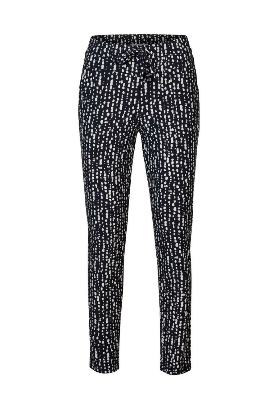 CLOTHING Miss Etam | Jogger Travel Print Zwart