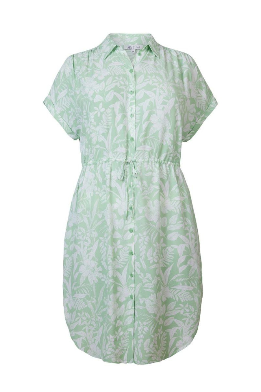 PLUS Miss Etam | Jurk 'Larissa' Print Groen