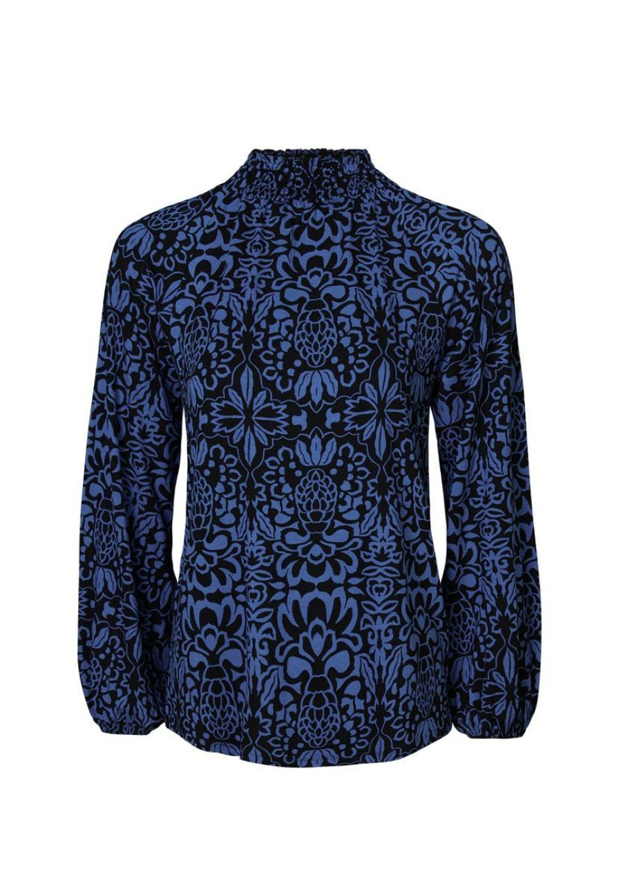 CLOTHING Miss Etam | Top Print Blauw