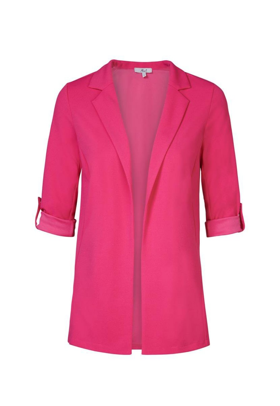 CLOTHING Miss Etam | Blazer Scuba Roze