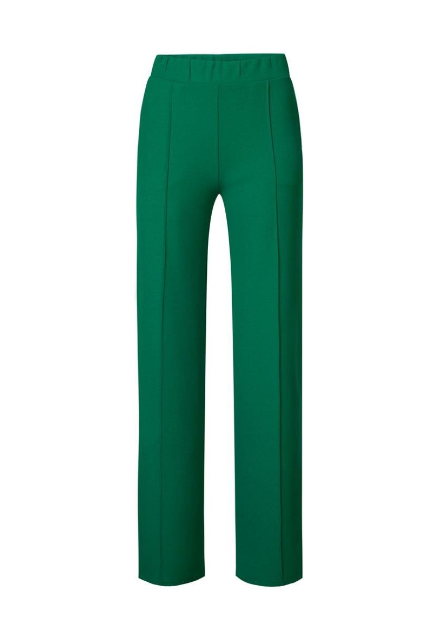 CLOTHING Miss Etam | Broek Wide Leg Groen 32"