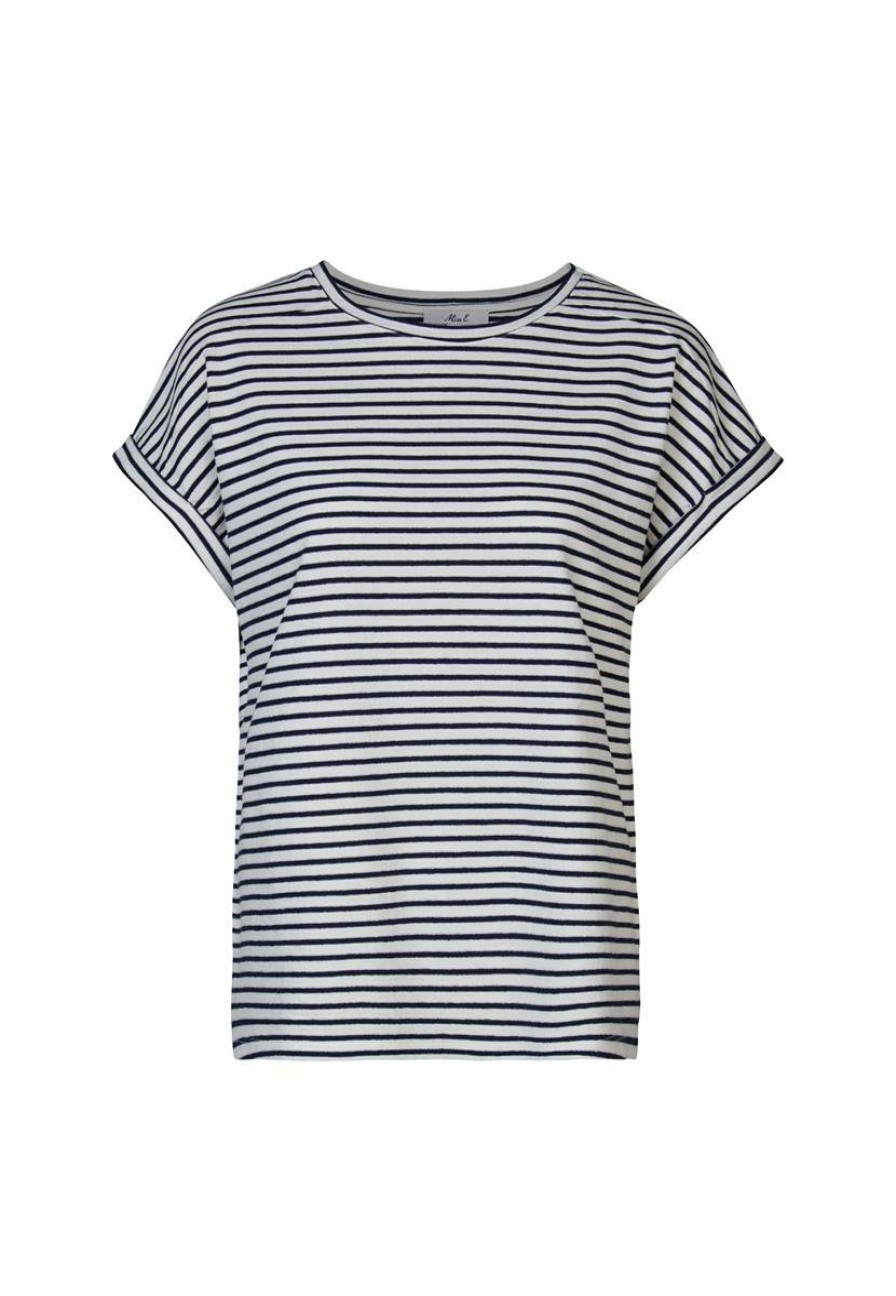 CLOTHING Miss Etam | Top Streep Blauw