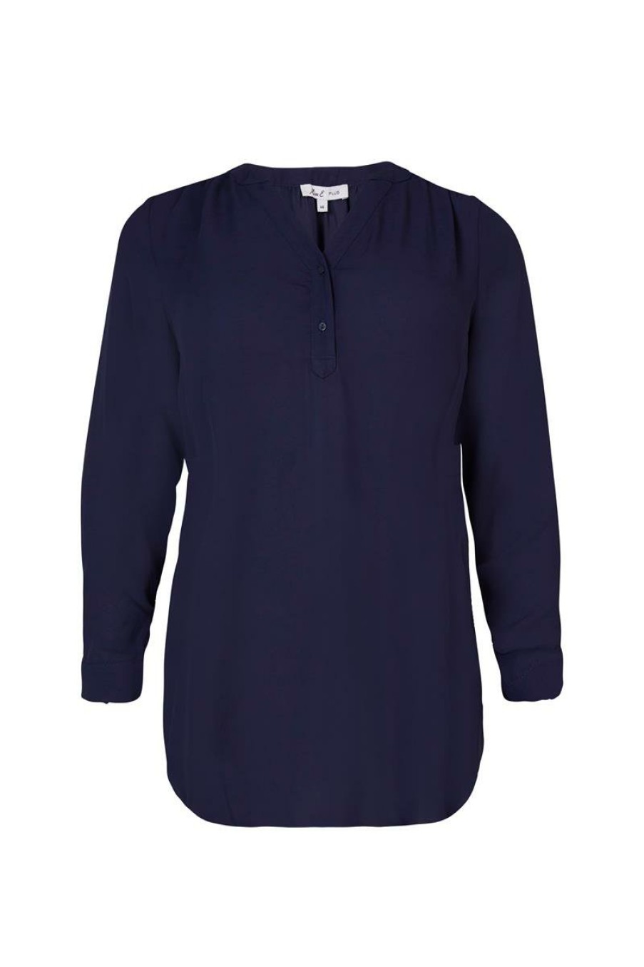 PLUS Miss Etam | Blouse 'Lara' Blauw