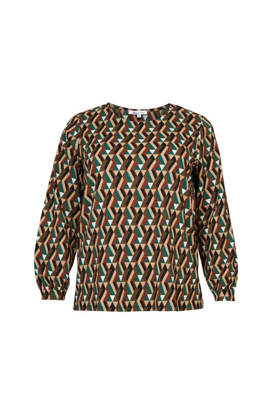 PLUS Miss Etam | Top 'Bonnie' Print Groen