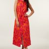 CLOTHING Miss Etam | Jurk Print Rood