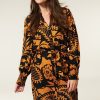 CLOTHING Miss Etam | Jurk Jacquard Print Oranje