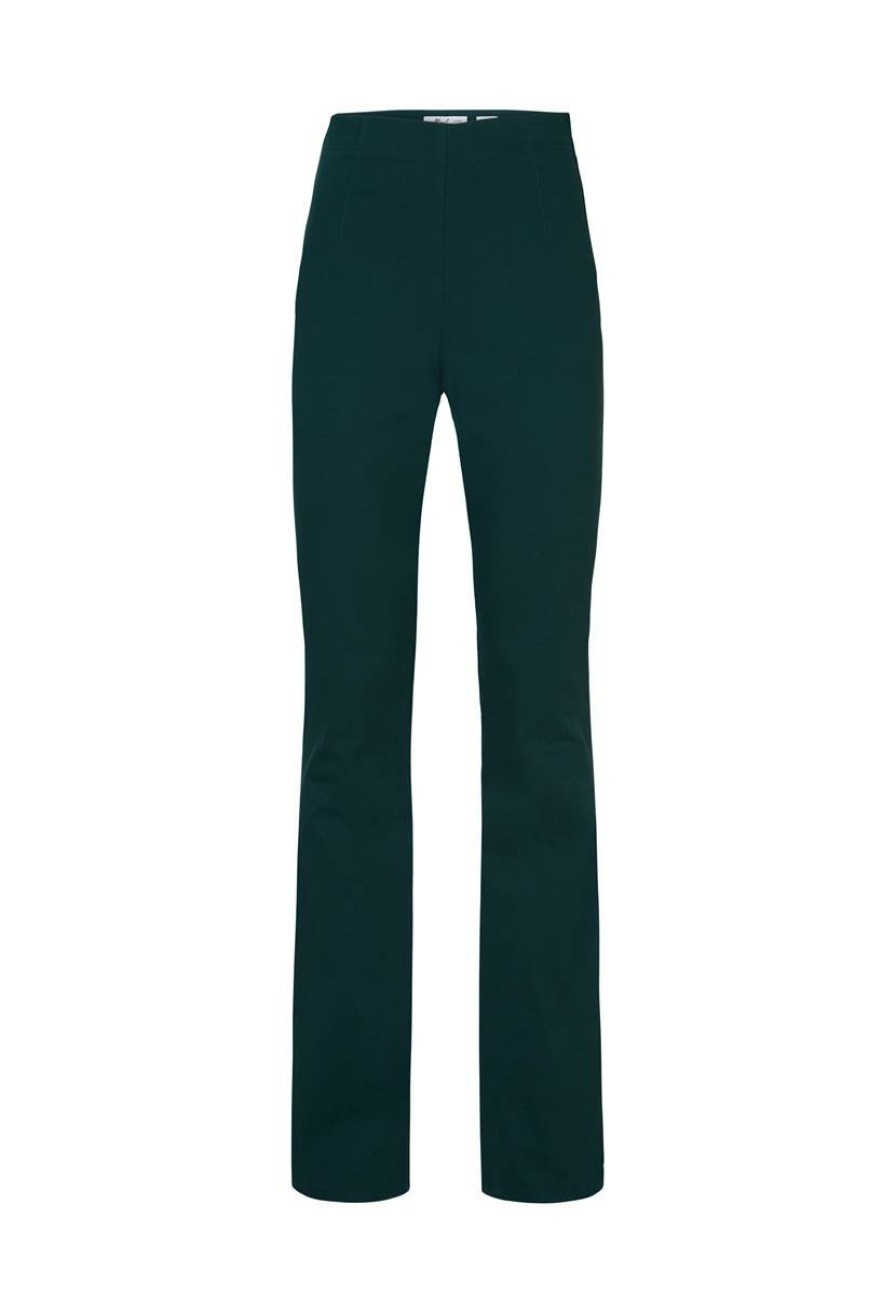 CLOTHING Miss Etam | Broek Flared Groen 36"