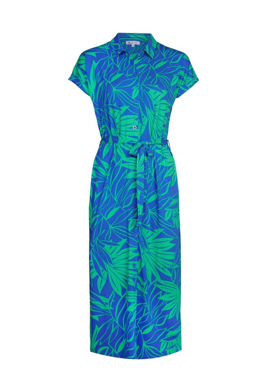 CLOTHING Miss Etam | Jurk Print Blauw