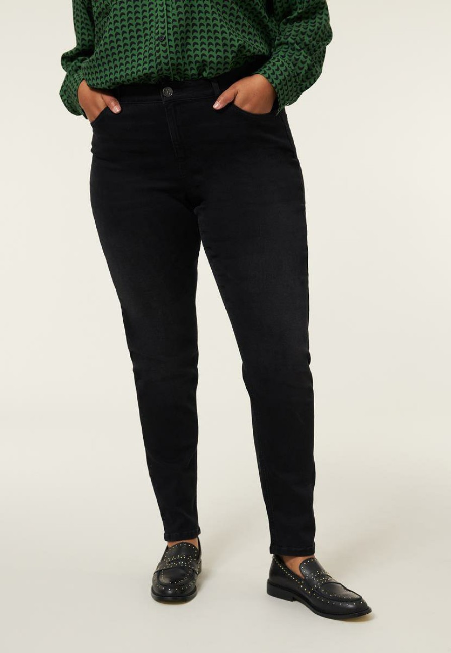 PLUS Miss Etam | Jeans Slim Fit Zwart