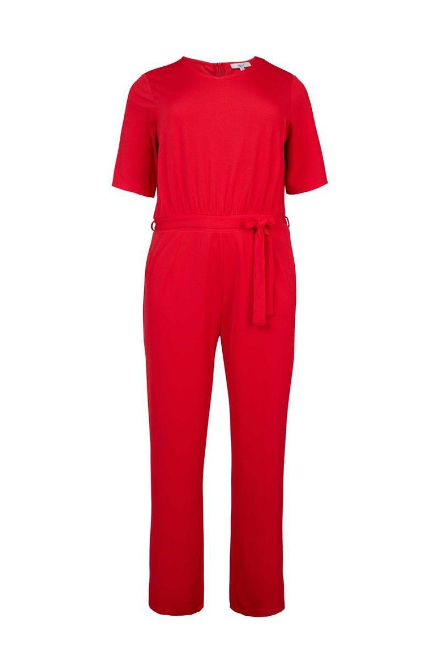 PLUS Miss Etam | Jumpsuit 'Louise' Rood