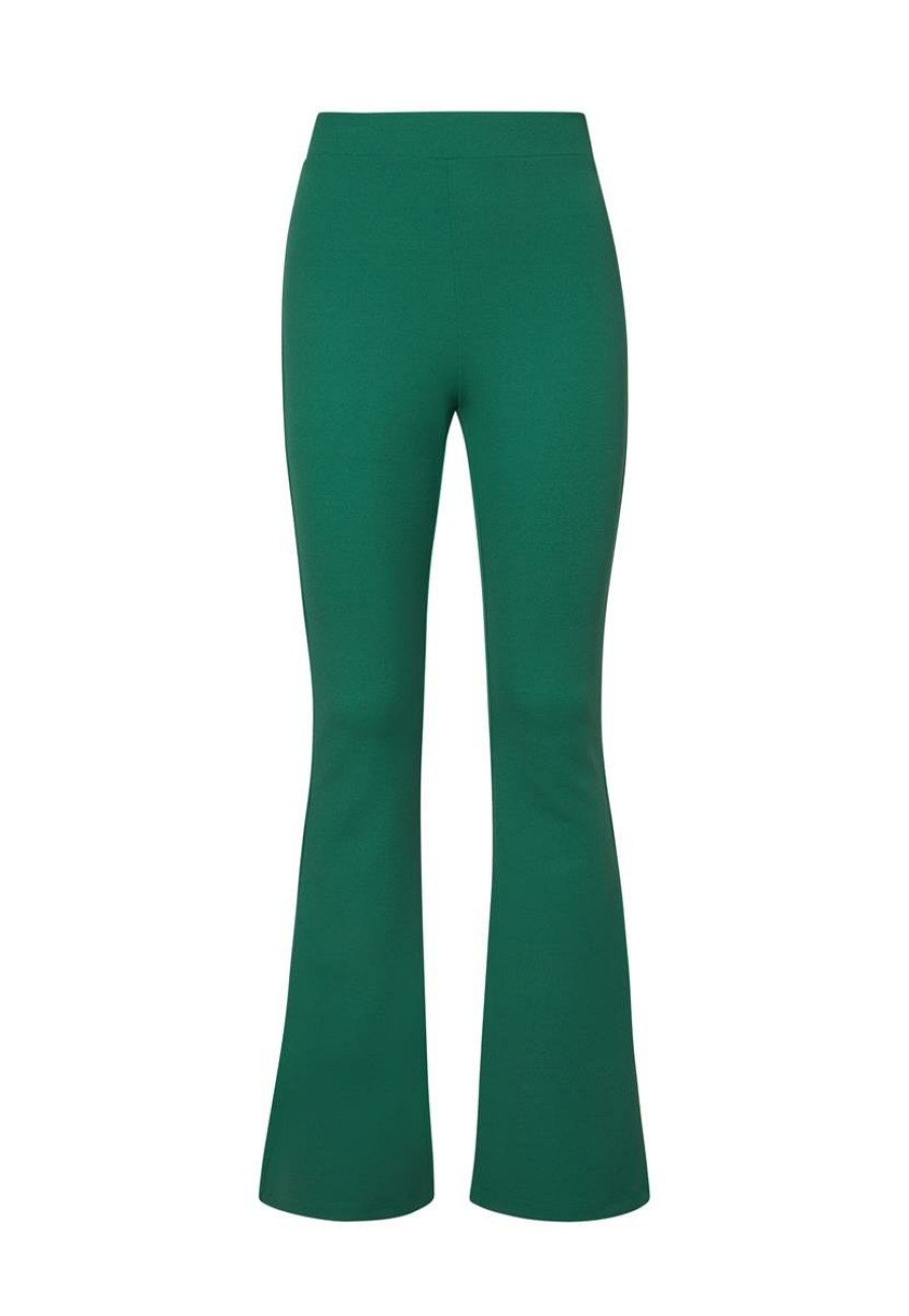 CLOTHING Miss Etam | Broek Flared Groen 36"