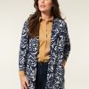 CLOTHING Miss Etam | Vest Print Blauw