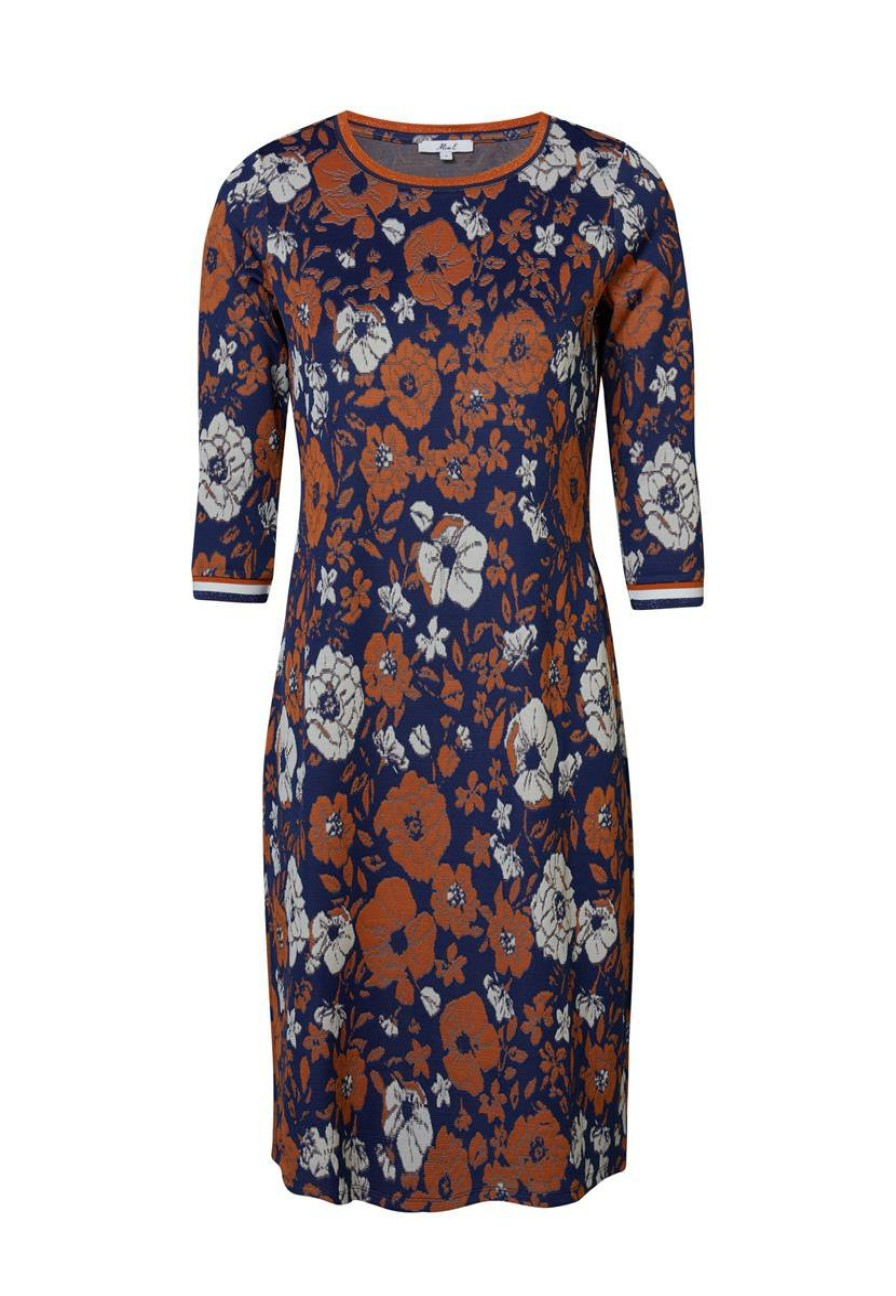 CLOTHING Miss Etam | Jurk Print Blauw