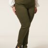 PLUS Miss Etam | Broek Slim Fit Groen 32"