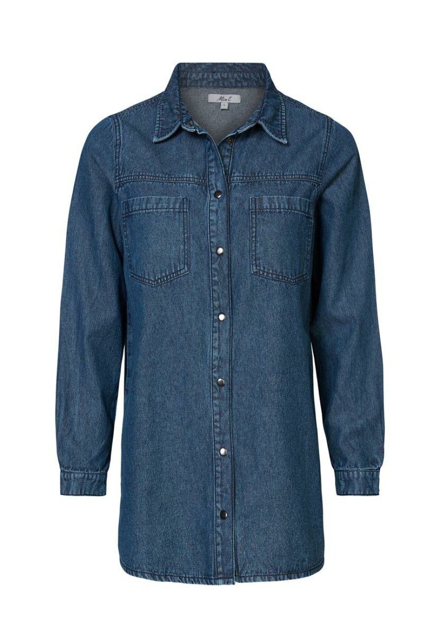 CLOTHING Miss Etam | Blouse Denim Blauw