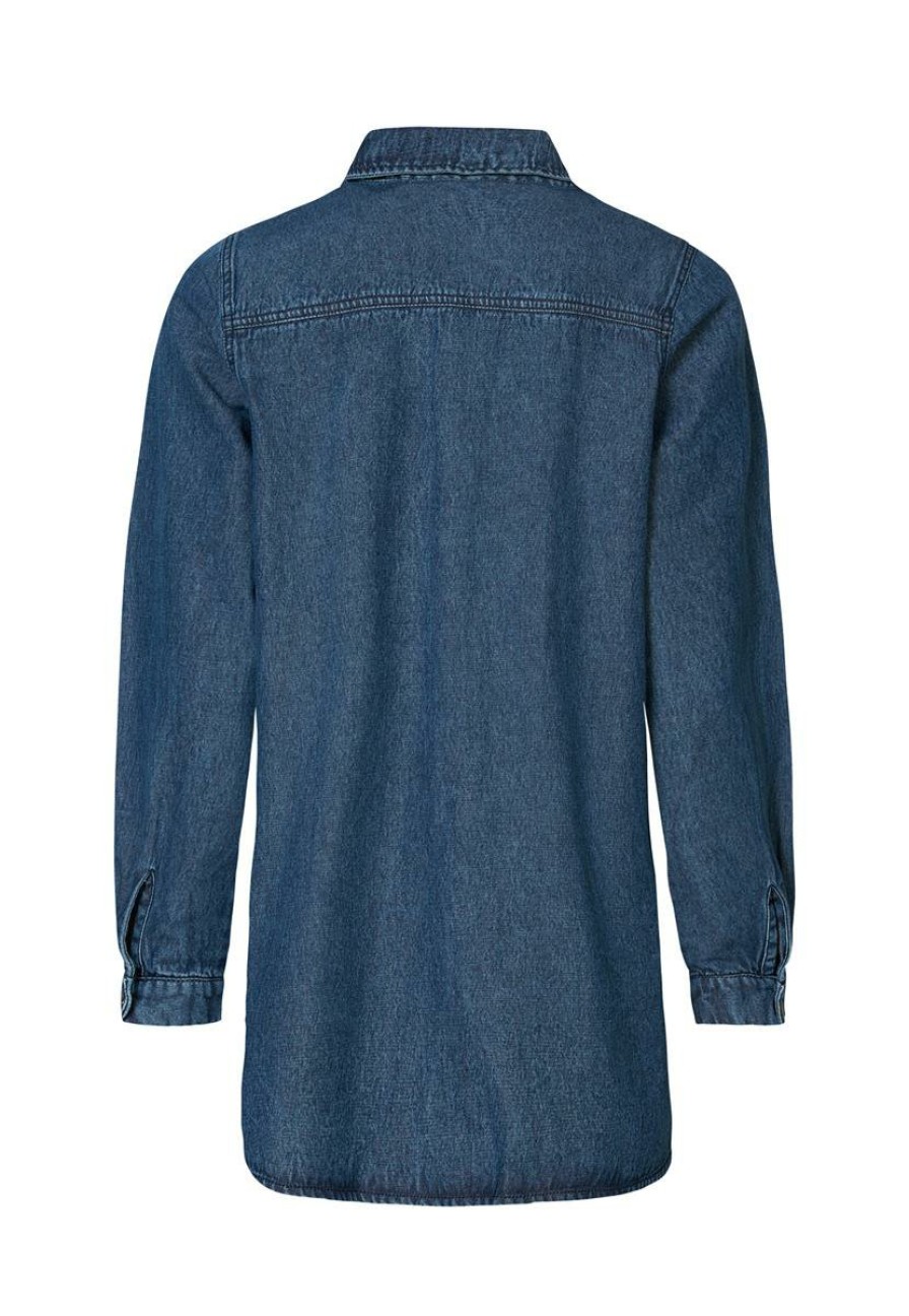 CLOTHING Miss Etam | Blouse Denim Blauw