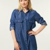 CLOTHING Miss Etam | Blouse Tencel Blauw