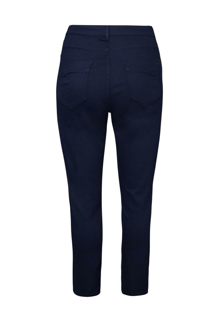 PLUS Miss Etam | Broek Slim Fit 7/8 Blauw