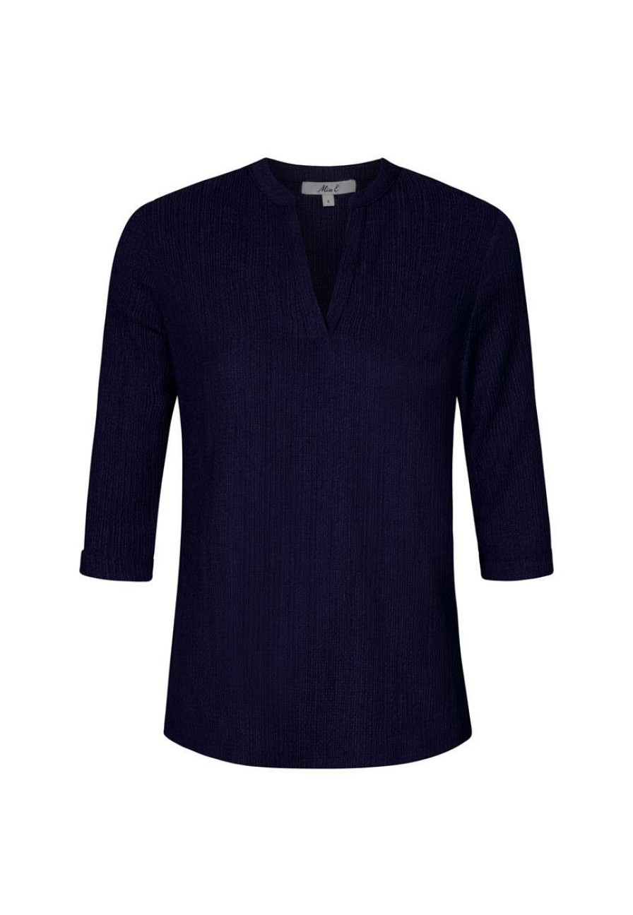 CLOTHING Miss Etam | Top 3/4 Mouw Blauw