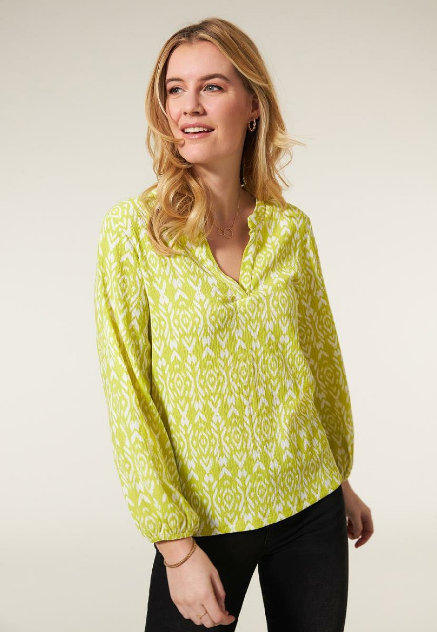 CLOTHING Miss Etam | Top Print Groen