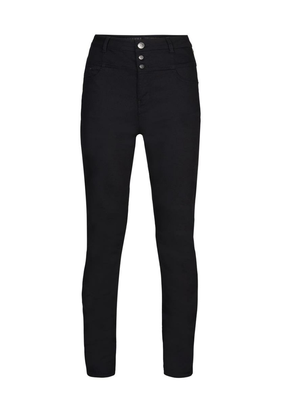 CLOTHING Miss Etam | Broek 'Havanna' 7/8 Zwart